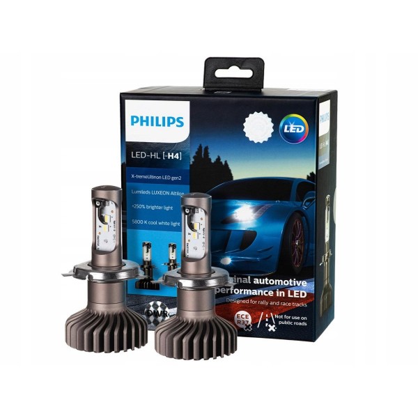 Philips H7-LED Ultinon Pro6000 Headlight Bulb 5800K with Approval 2Stk With