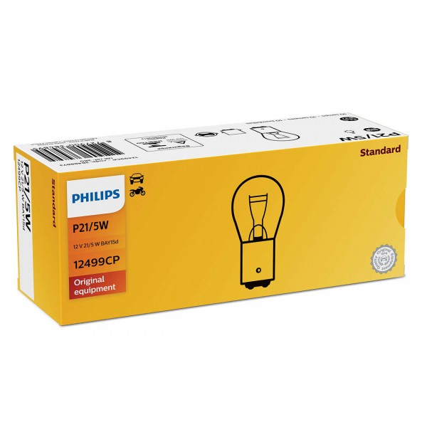 Philips Bulb P21/5W 5w 12v 10PC/SET