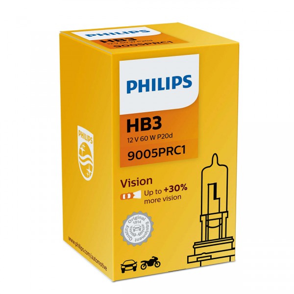 PHILIPS 9005WVUB1 Ampoule, projecteur longue portée HB3 12V 60W Halogène  00537328, HB3