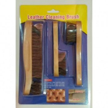Auto Plus Horse Hair Leather Cleaning Brush 3pc set