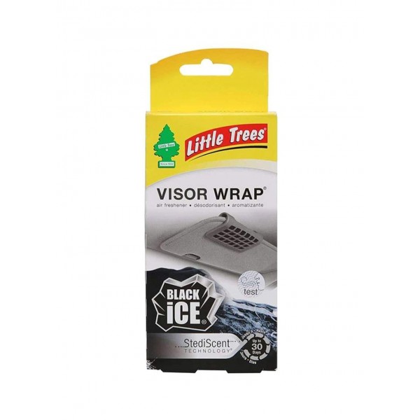 Little Tree Air Freshener Visor Wrap Black Ice