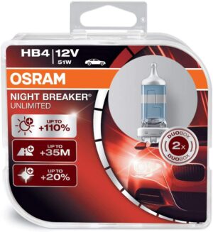 Osram Night Breaker Laser HB4/9006 51w 12v 1 Pair