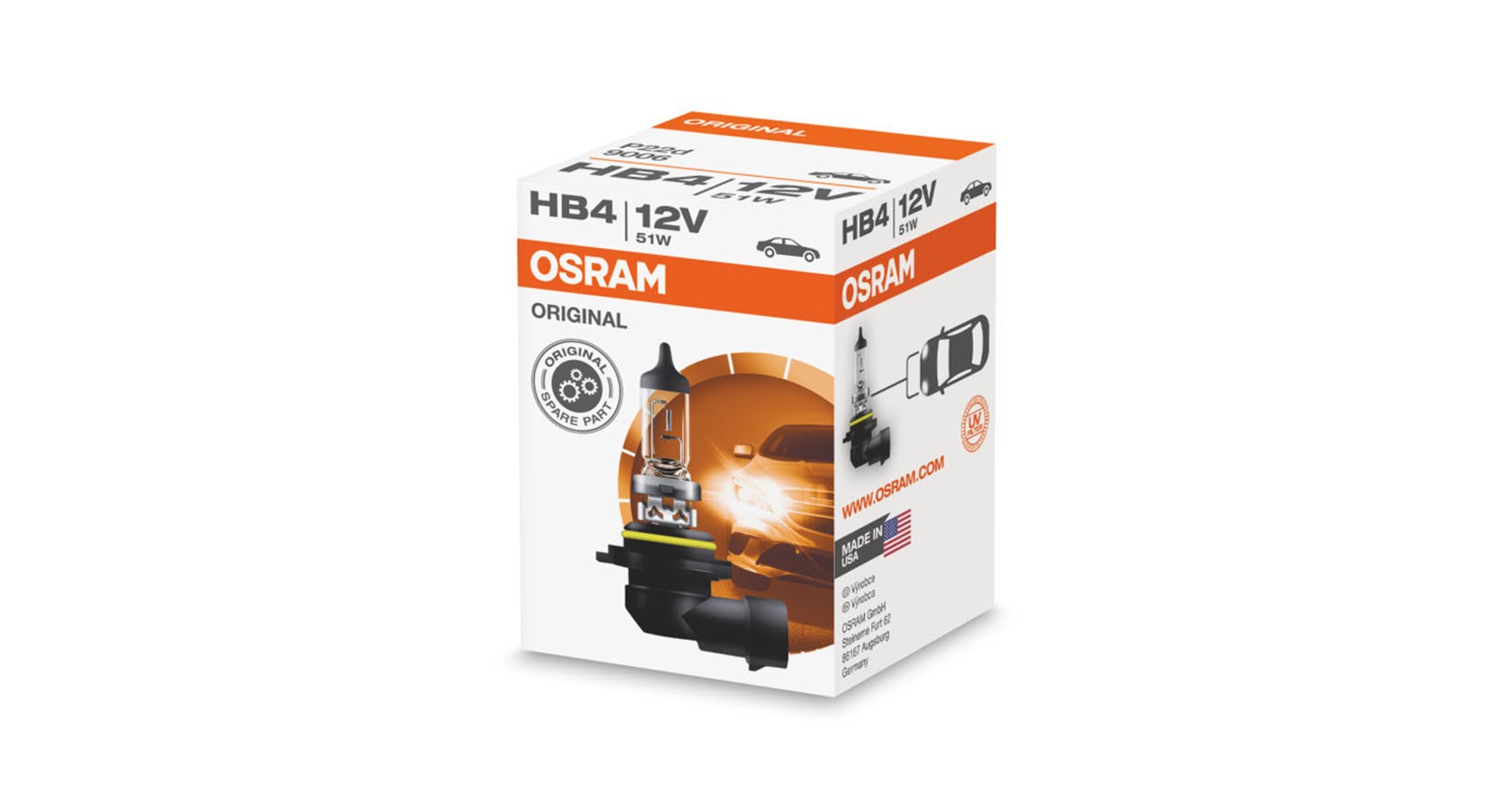 Osram Halogen HB4/9006 51W 12V 1PC