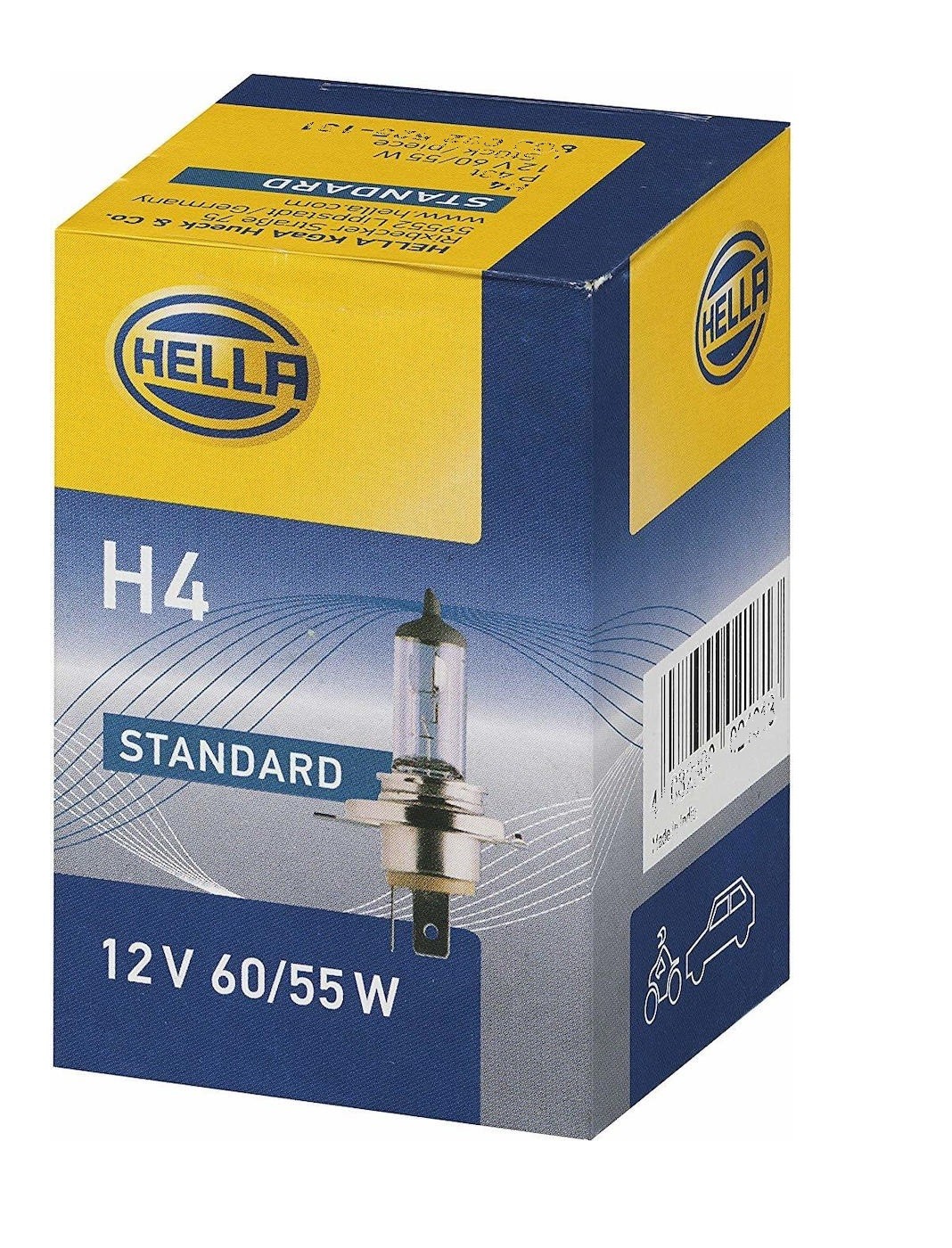 Hella Halogen H4 60/55W 12V 1PC