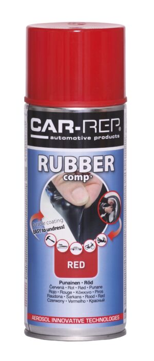 Car Rep Rubber comp Rubberized Spray Red