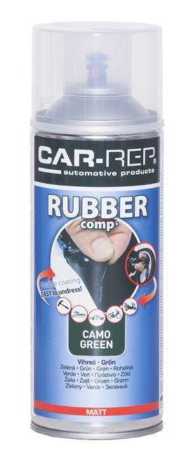Car Rep Rubber comp rubberized spray Camo Green Matte
