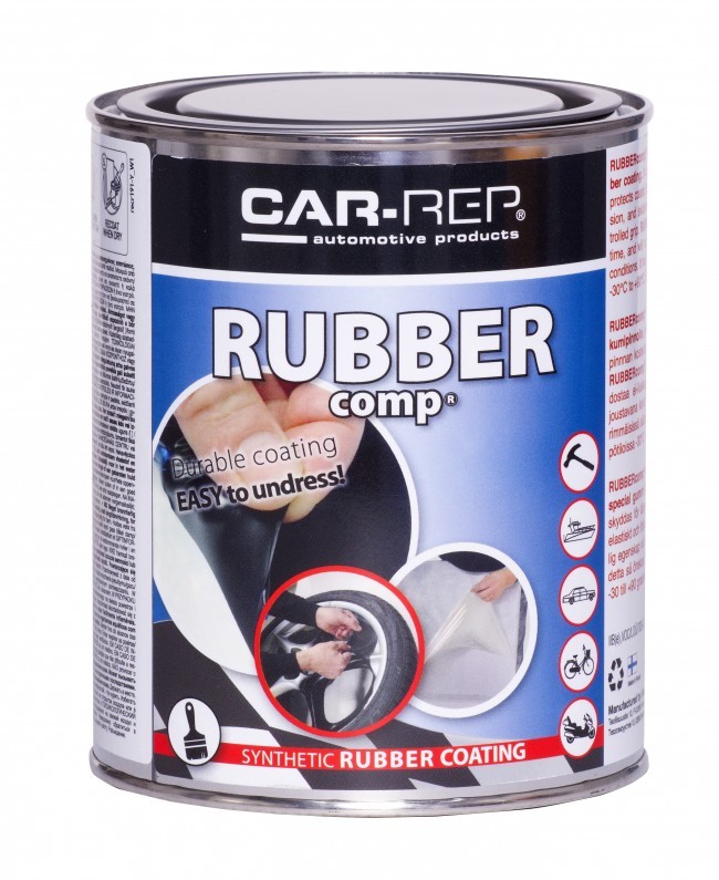 Car Rep Rubber comp Wheel Silver High Gloss 1Liter